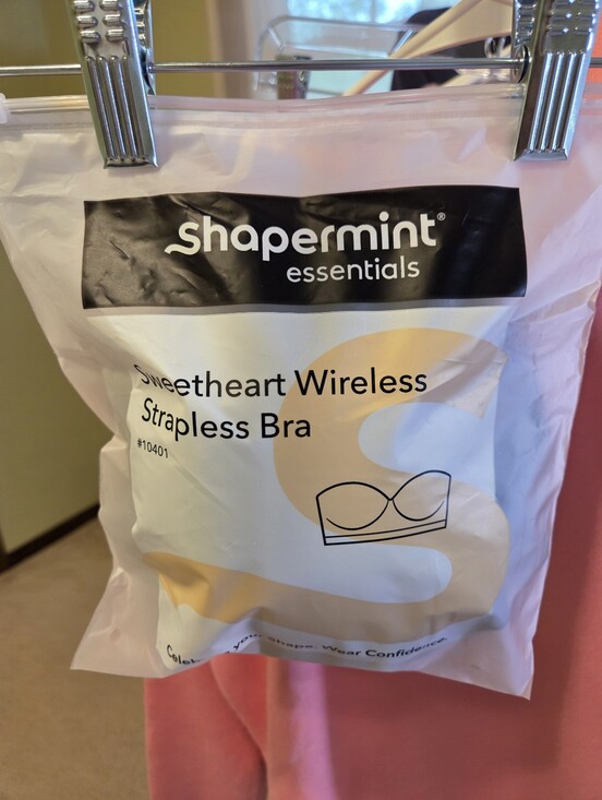 Shapermint Other - Shapermint Black Sweetheart Wireless Strapless Bra Large NWT